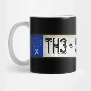 TH3 - 5TR0K35 Car license plates Mug